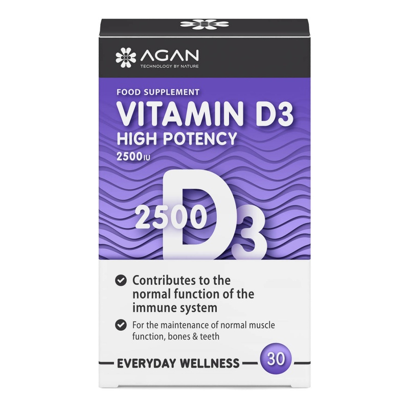 AGAN - Vitamin D3 2500IU - 30tabs